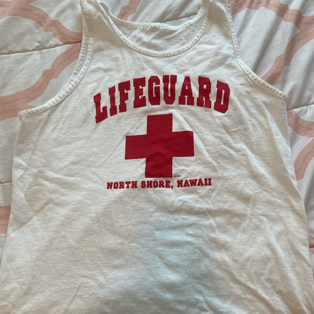 Medium Life Guard Hawaii Tank Top